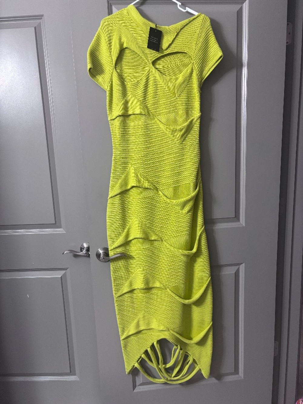 Hanifa Taliah Knit Dress-Green - Picture 4 of 4